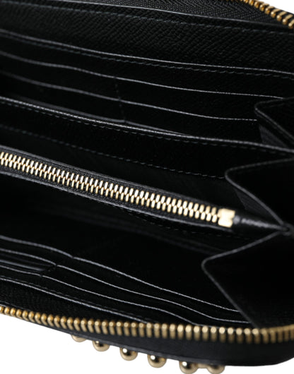 Dolce &amp; Gabbana Black Blue Leather 