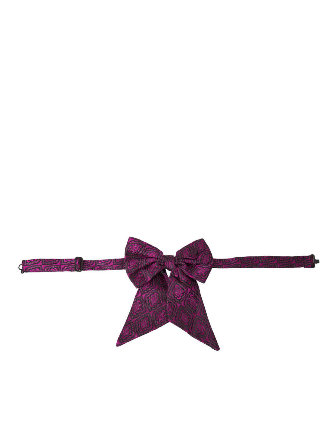 Dolce &amp;amp; Gabbana Lila Band Siden Justerbar Halsringning Herrfluga