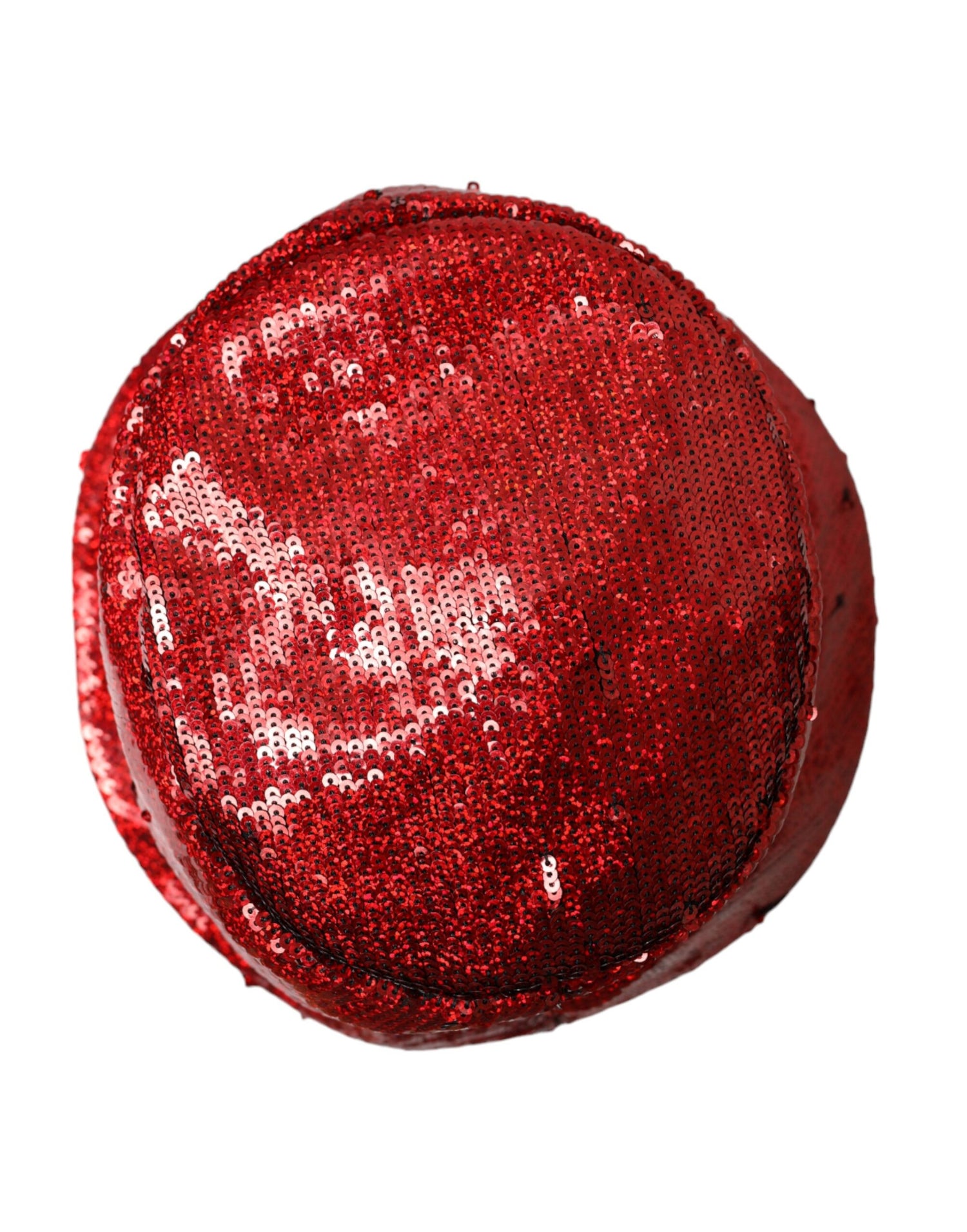 Dolce &amp;amp; Gabbana Röd Paljettbesatt Nylon Bucket Hat Herr