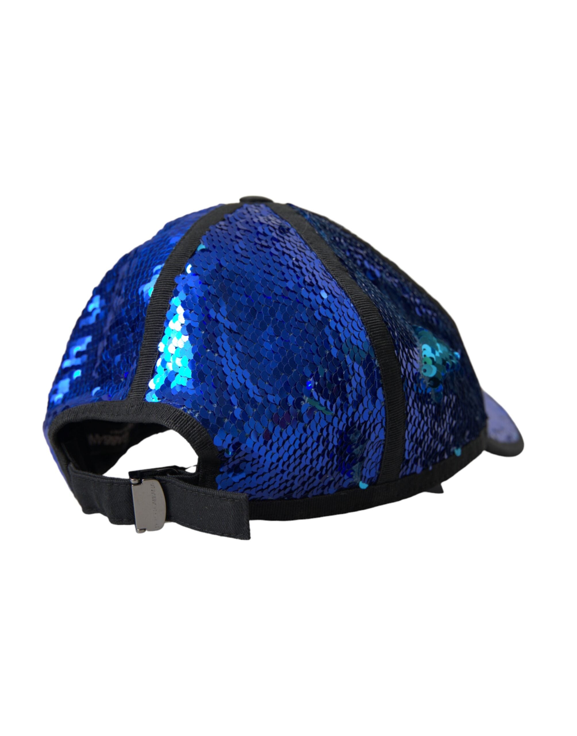 Dolce &amp;amp; Gabbana Kunglig Blå Sequin Baseball Keps Herr