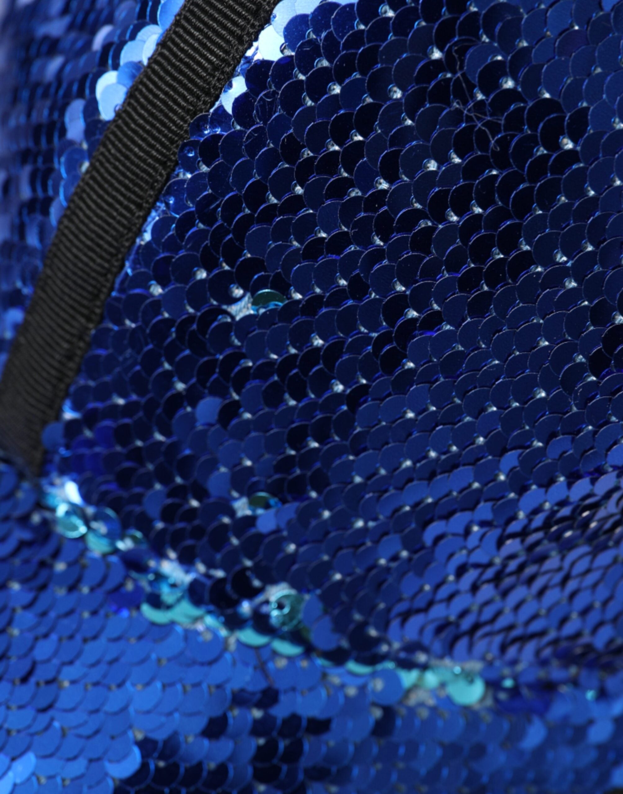Dolce &amp;amp; Gabbana Kunglig Blå Sequin Baseball Keps Herr