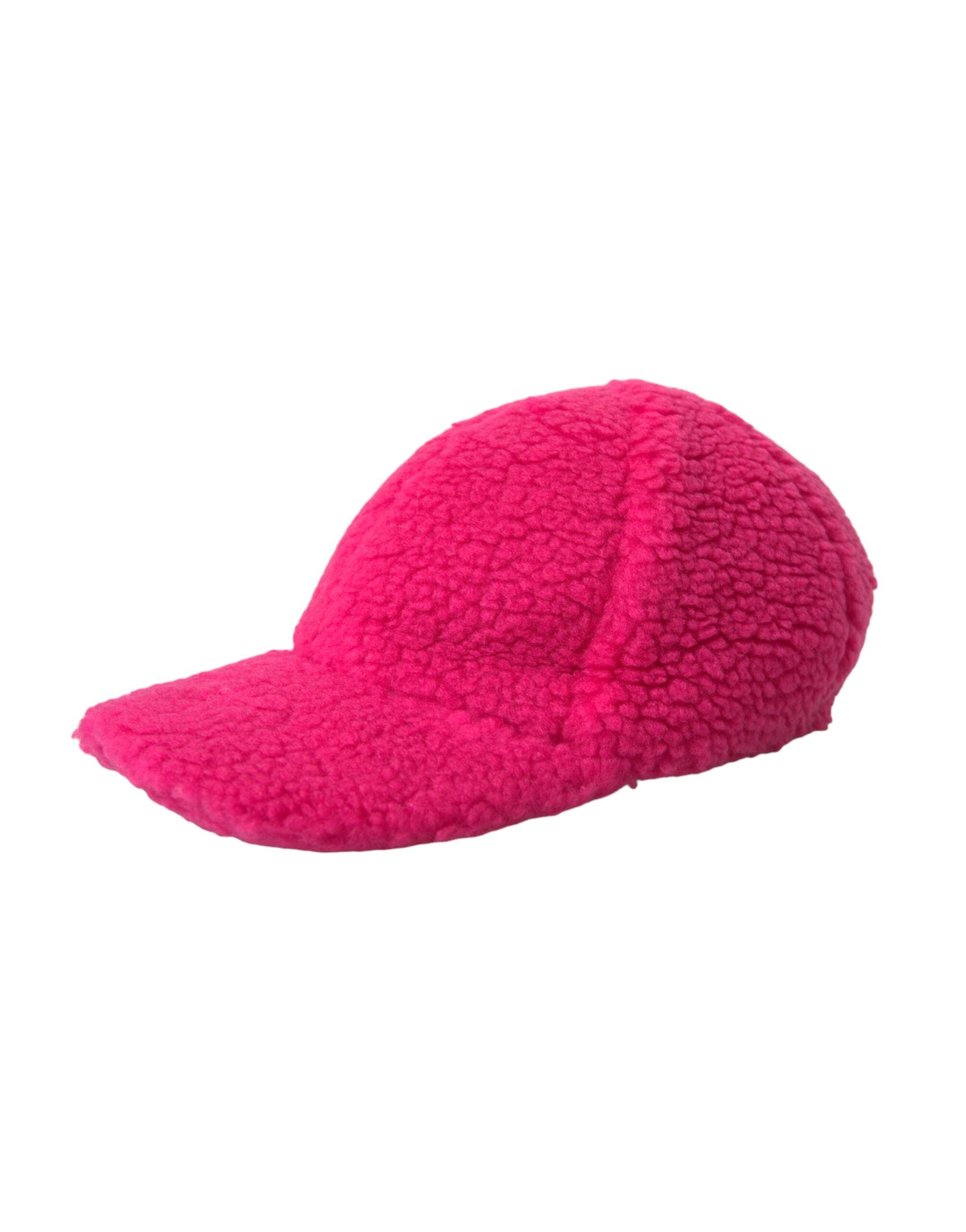 Dolce &amp;amp; Gabbana Rosa Fleece Plysch Baseballkeps Herr
