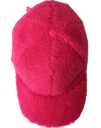 Dolce &amp;amp; Gabbana Rosa Fleece Plysch Baseballkeps Herr