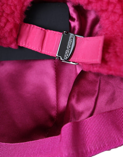 Dolce &amp;amp; Gabbana Rosa Fleece Plysch Baseballkeps Herr