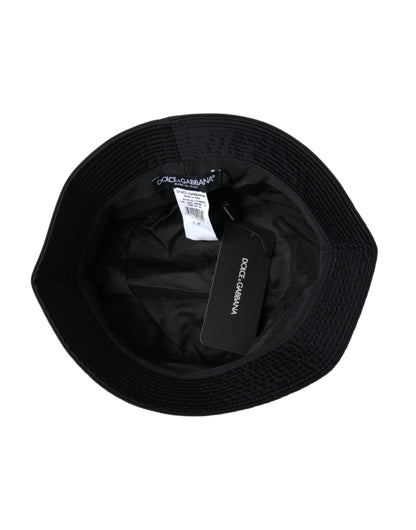 Dolce &amp;amp; Gabbana Svart Bredbrättad Bucket Hatt Herr
