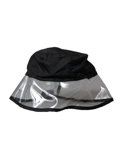 Dolce &amp;amp; Gabbana Svart Polyester Plast Bucket Hat Herr
