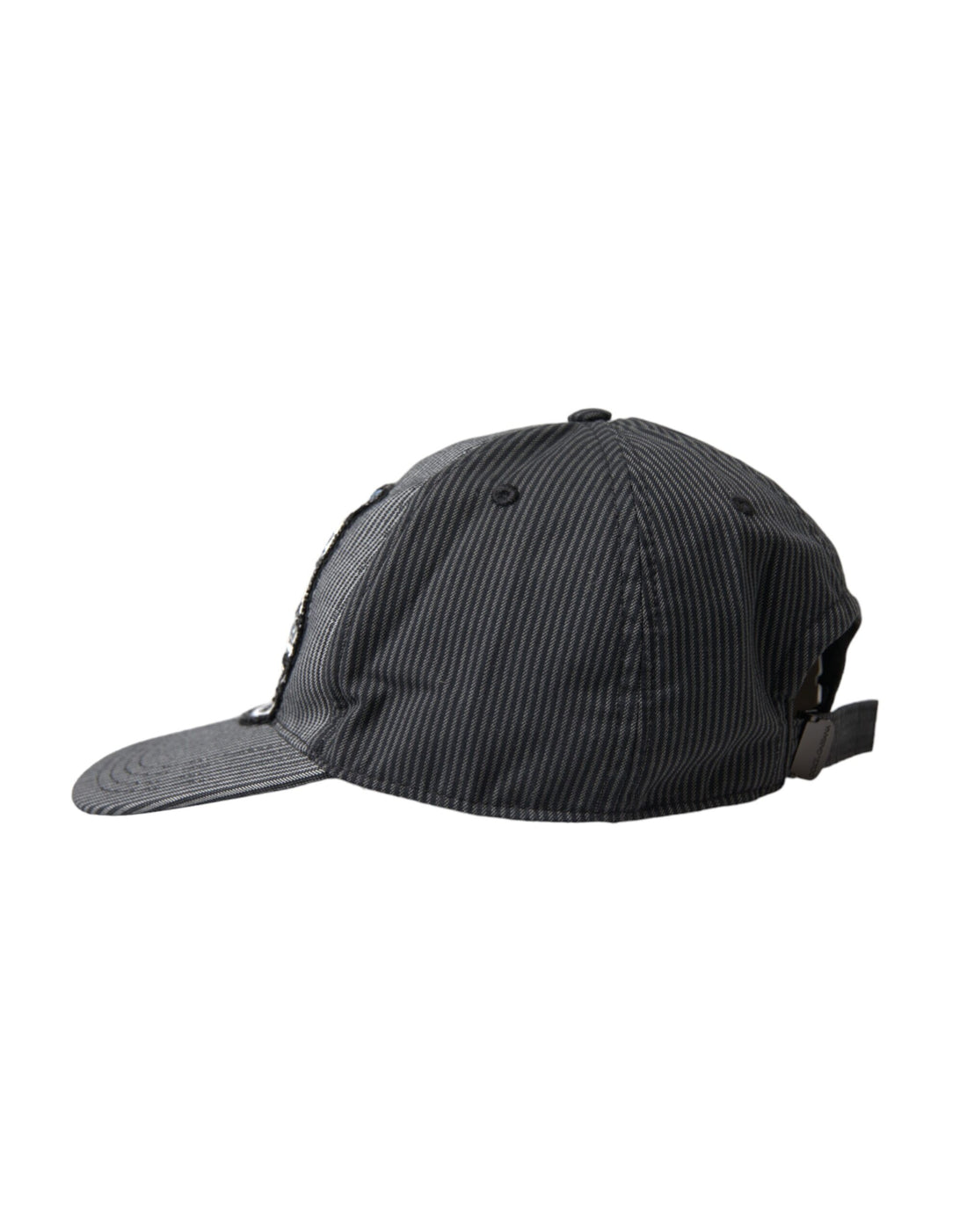 Dolce &amp;amp; Gabbana Svart Bomullsutsmyckad Baseballkeps Herr