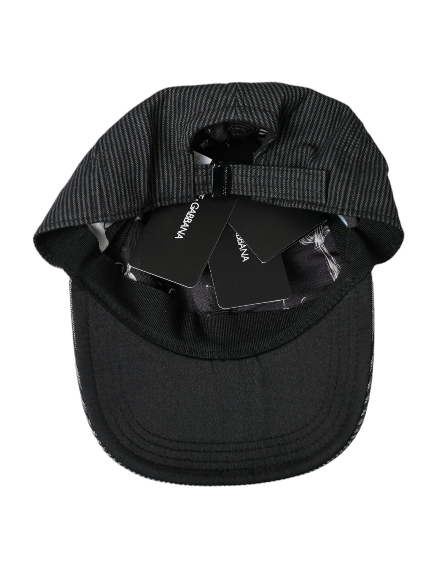 Dolce &amp;amp; Gabbana Svart Bomullsutsmyckad Baseballkeps Herr