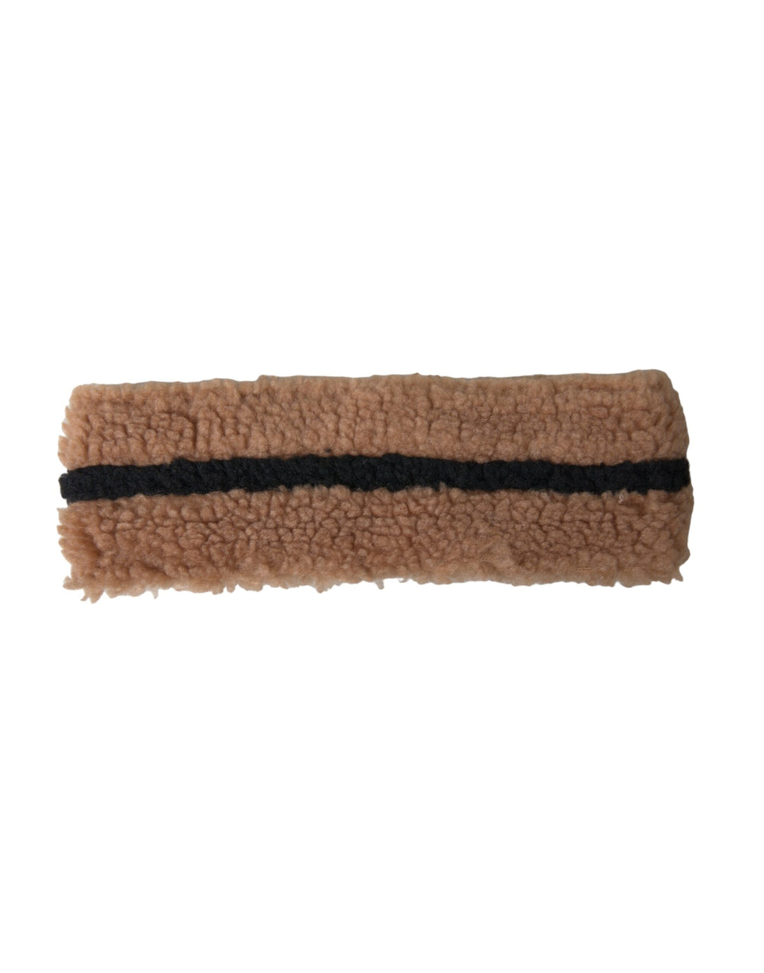 Dolce &amp;amp; Gabbana Brun Svart Fleece Ull Pannband Hatt Herr