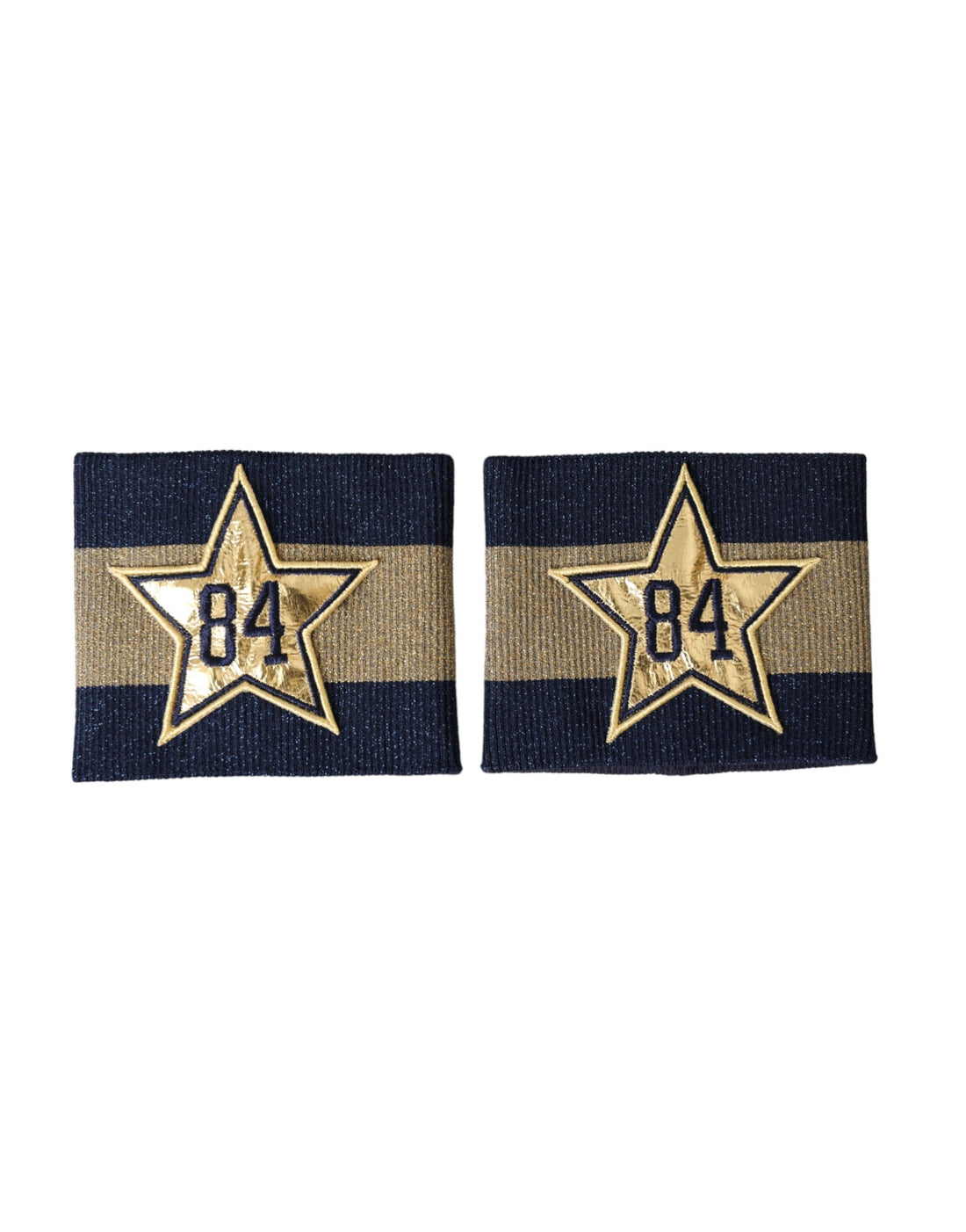Dolce &amp;amp; Gabbana Svart Guld Logo Star 84 Viskosarmband