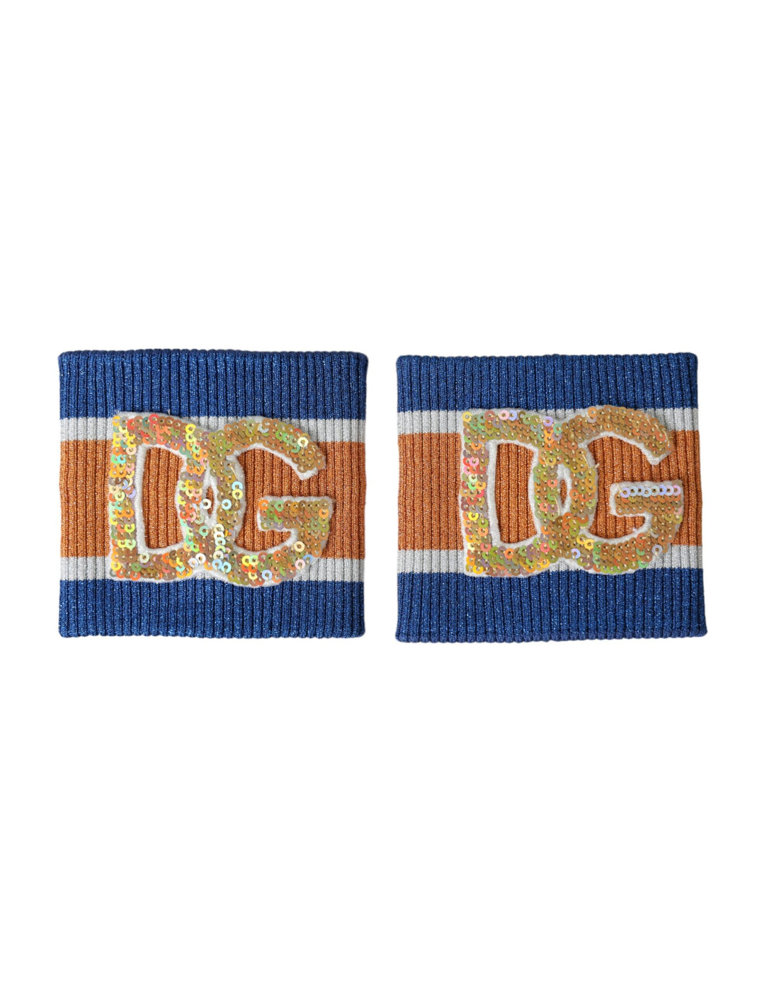 Dolce &amp;amp; Gabbana Flerfärgad Logotyp Paljett Viskos Armband