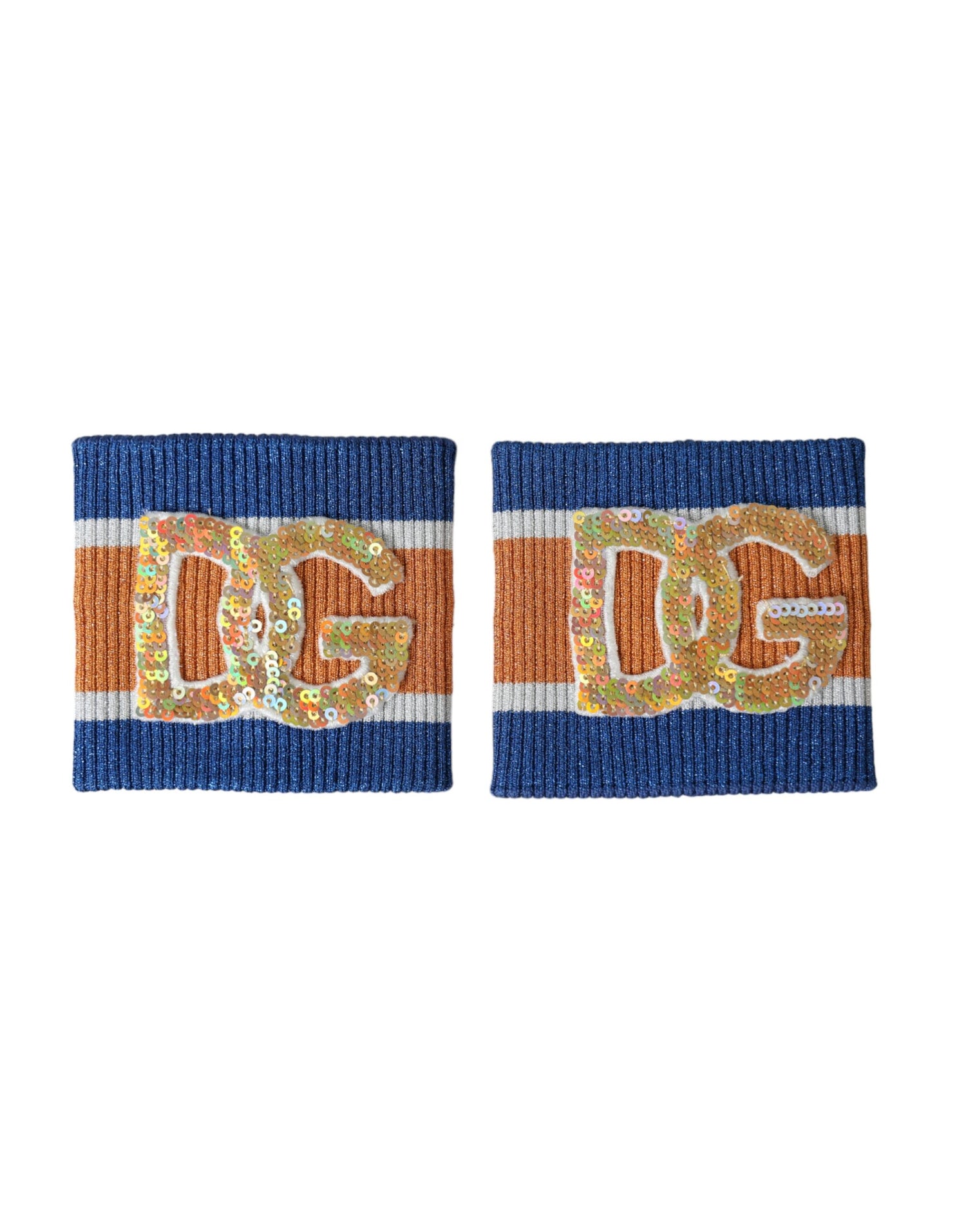 Dolce &amp;amp; Gabbana Flerfärgad Logotyp Paljett Viskos Armband