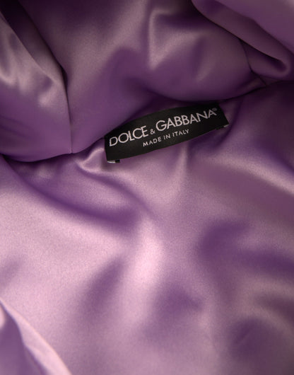Dolce &amp; Gabbana Multicolor Heart Logo Hooded Puffer Jacket
