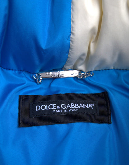 Dolce &amp; Gabbana Multicolor Logo Windbreaker Puffer Jacket