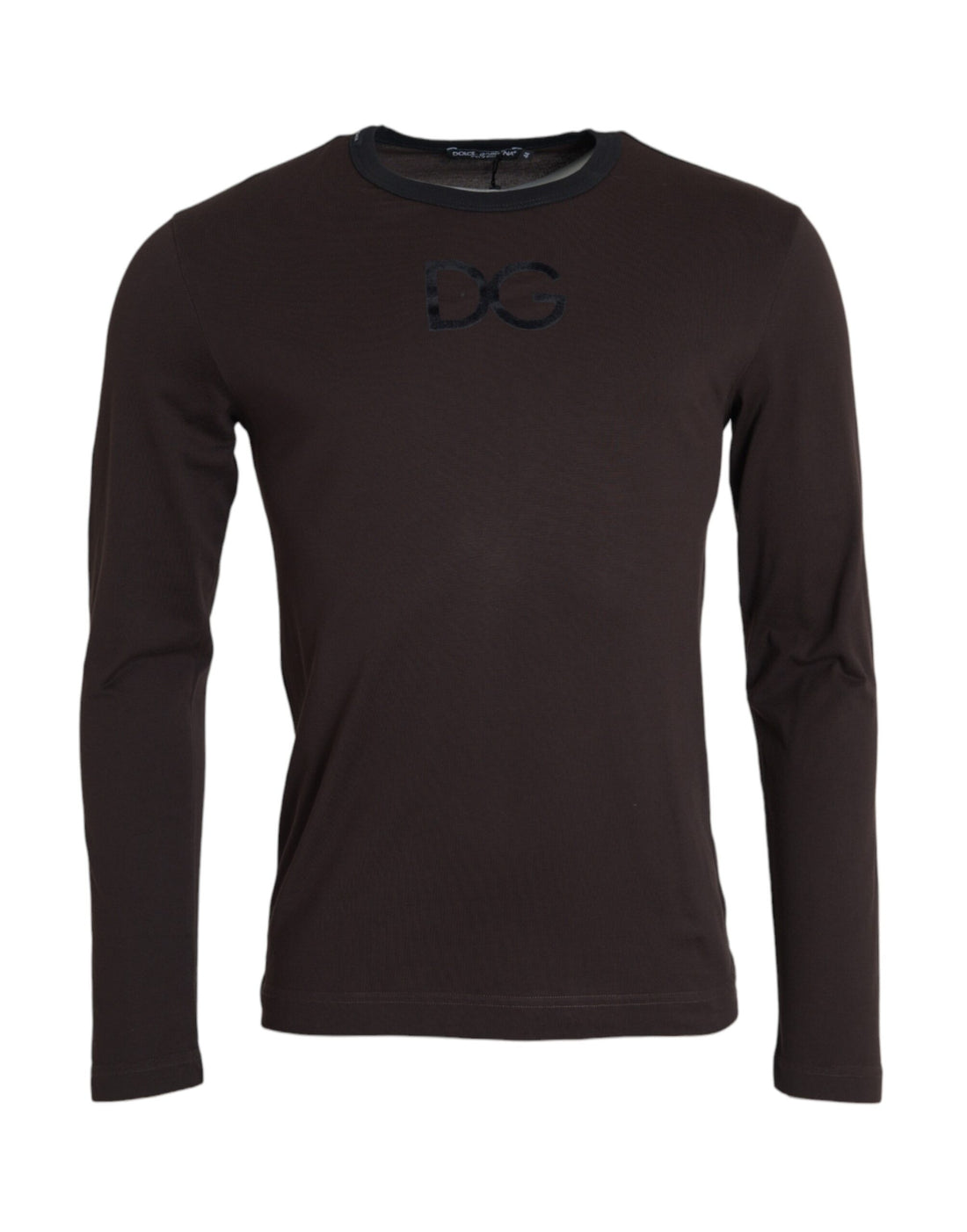 Dolce &amp; Gabbana Brown DG Logo Crewneck Pullover Sweater