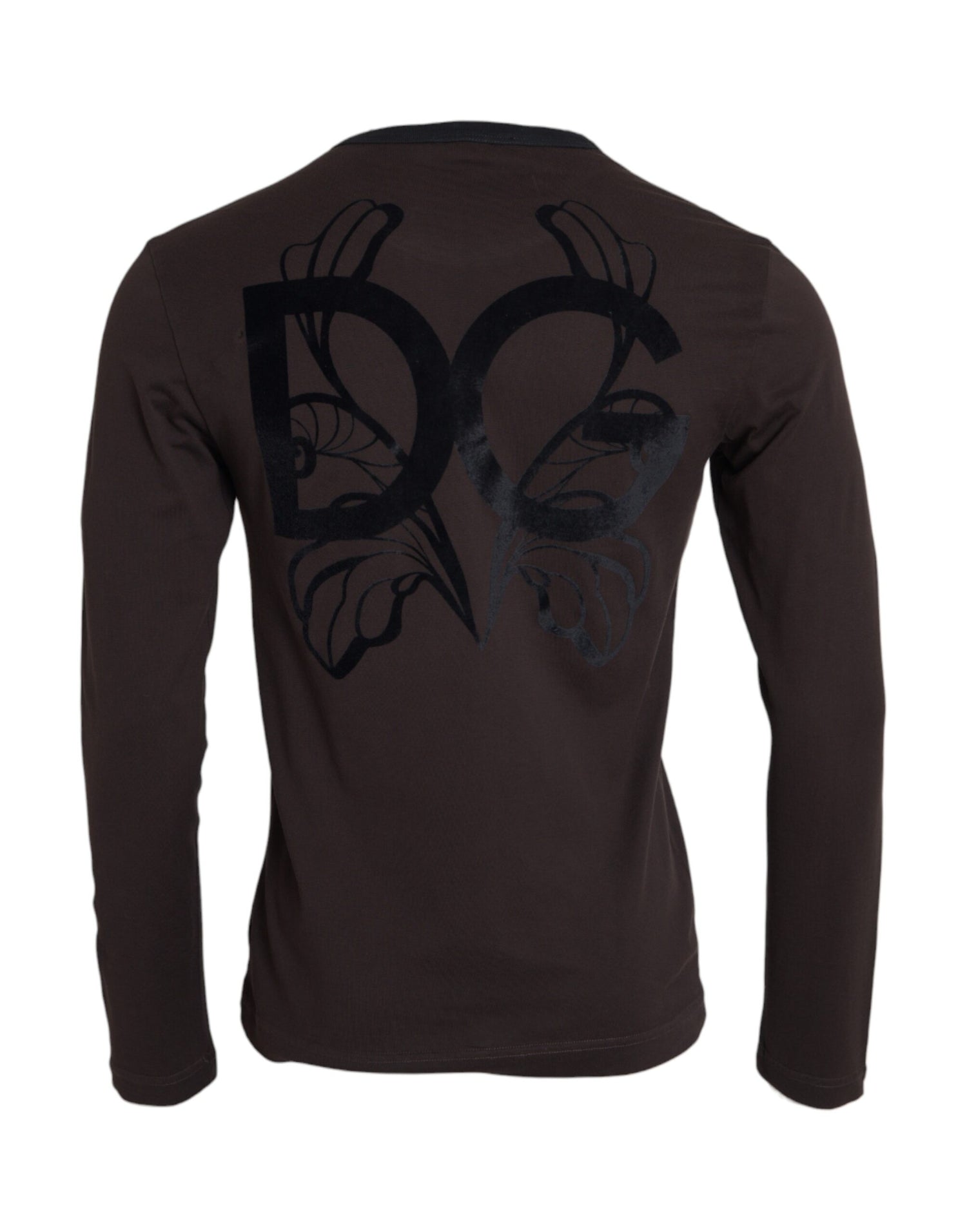 Dolce &amp; Gabbana Brown DG Logo Crewneck Pullover Sweater