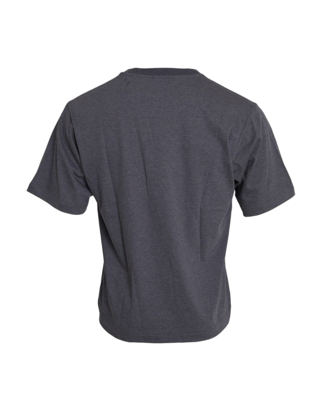 Dolce &amp;amp; Gabbana Grå bomulls-t-shirt med rund hals och kort ärm