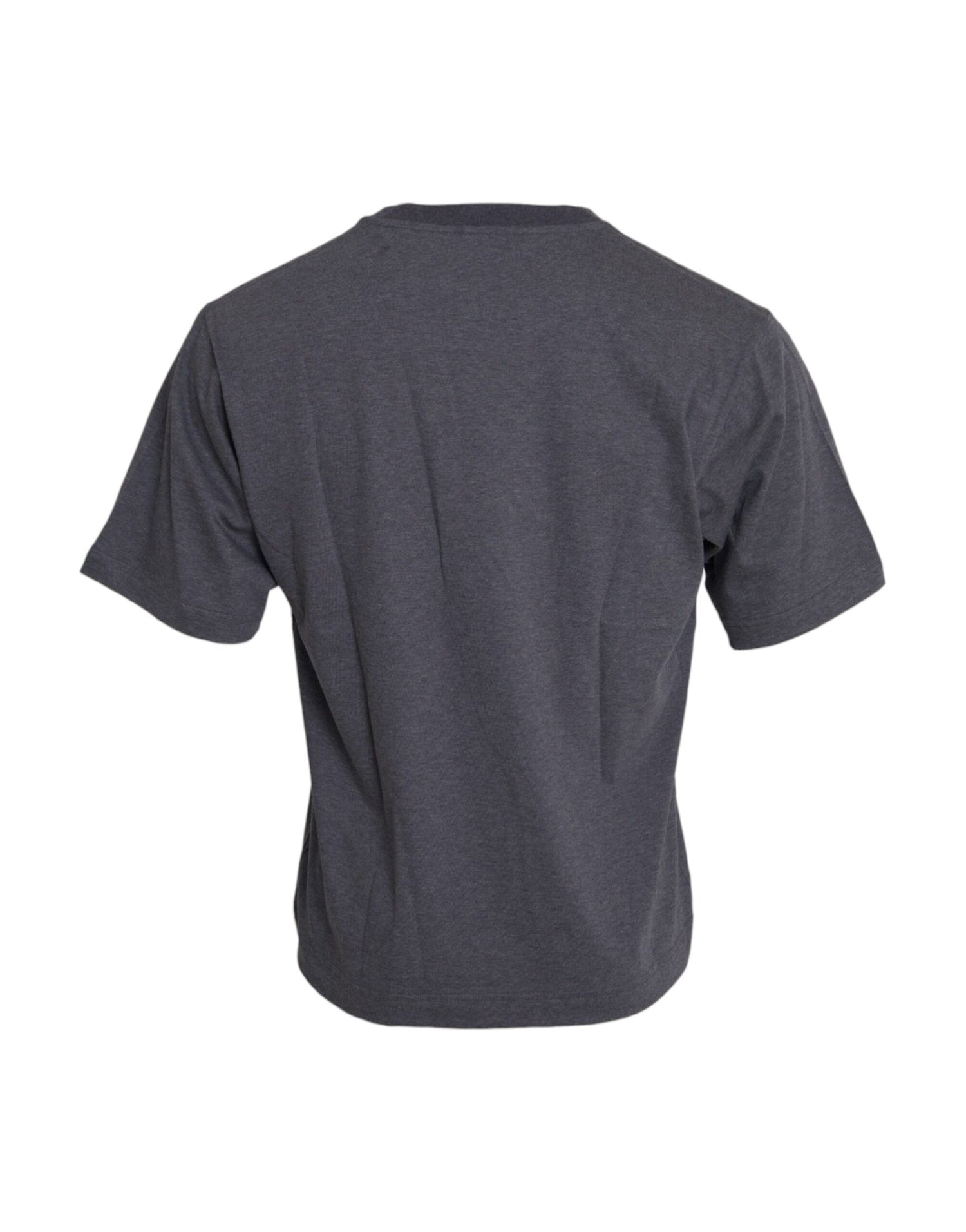 Dolce &amp;amp; Gabbana Grå bomulls-t-shirt med rund hals och kort ärm