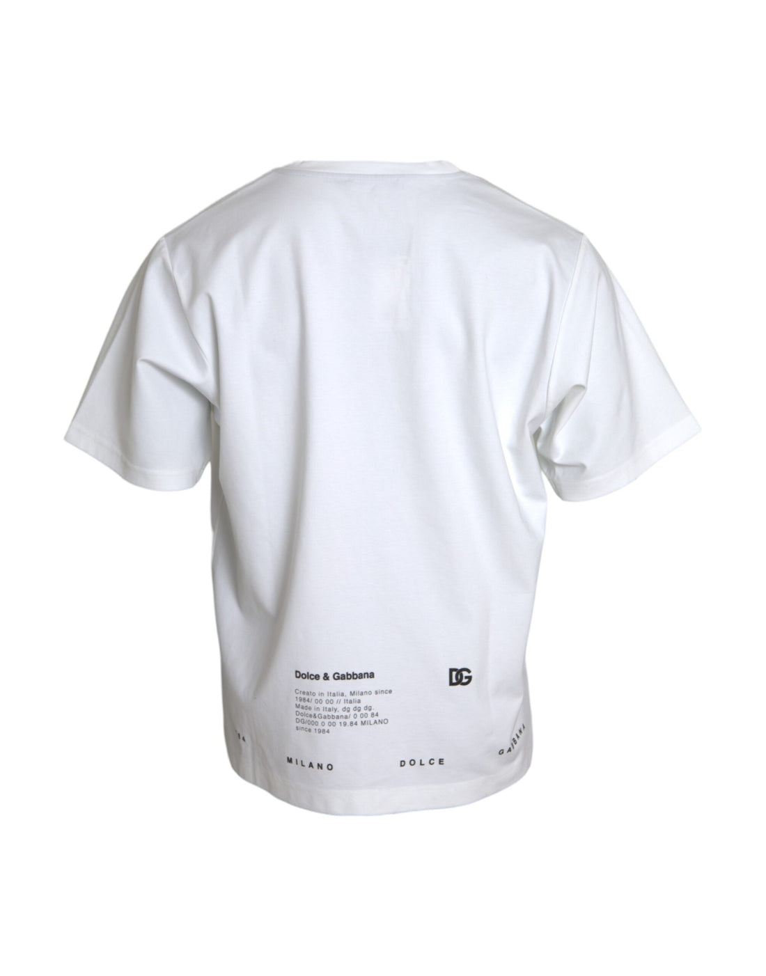 Dolce &amp;amp; Gabbana Vit Röda Läppar Tryckt Bomull Herr T-shirt