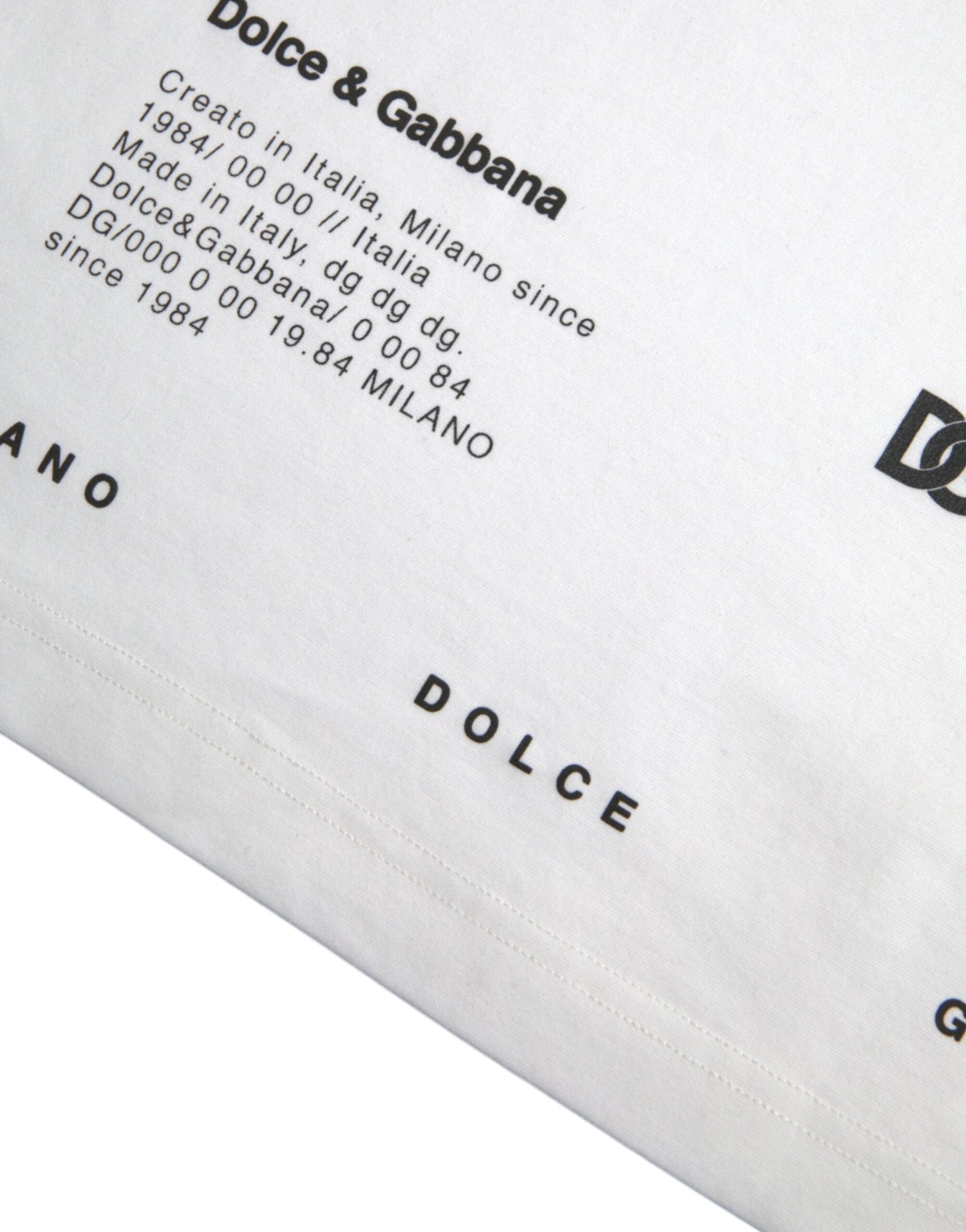 Dolce &amp;amp; Gabbana Vit Röda Läppar Tryckt Bomull Herr T-shirt