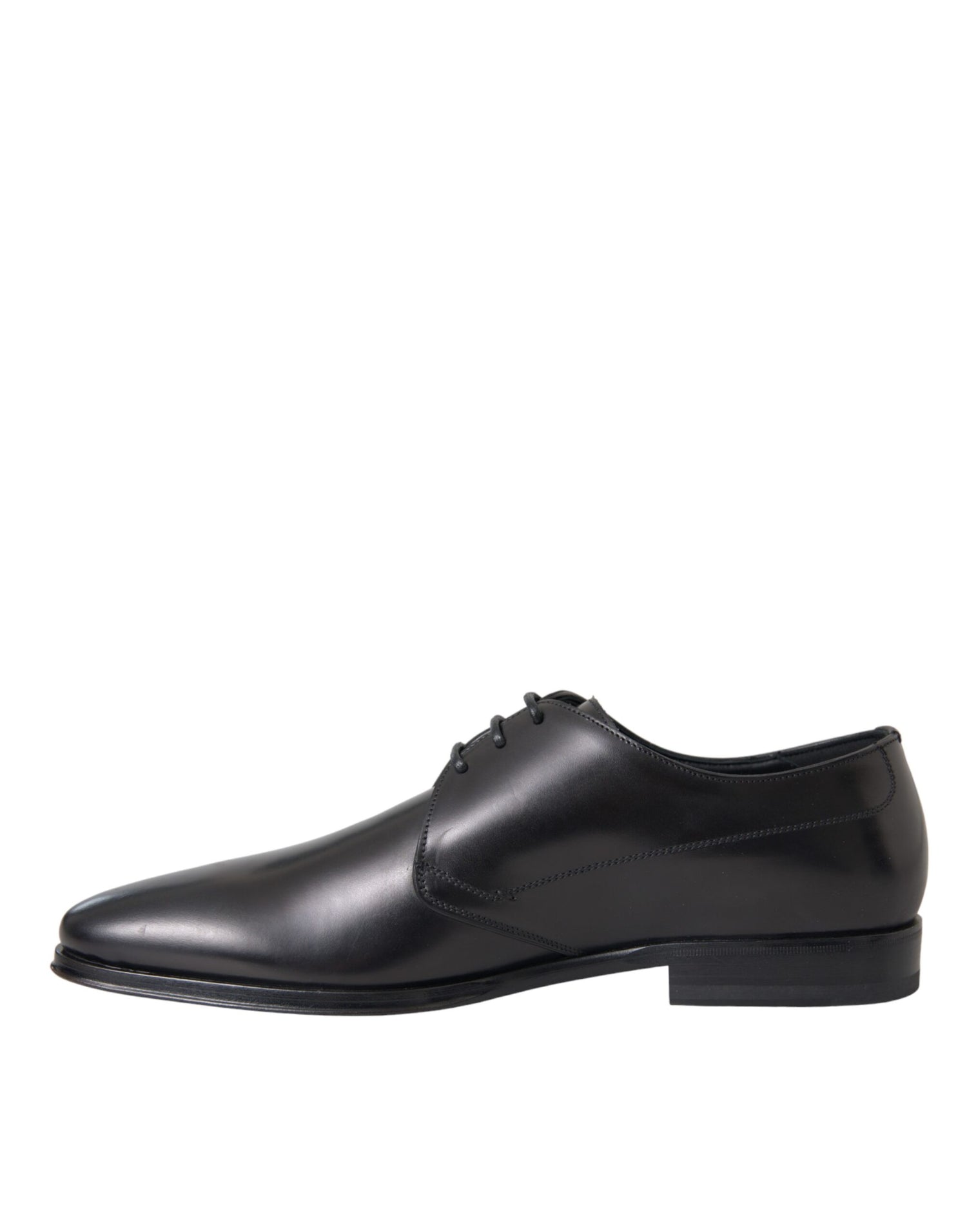 Dolce &amp;amp; Gabbana Svarta Läder Derby Formella Klädskor Herr