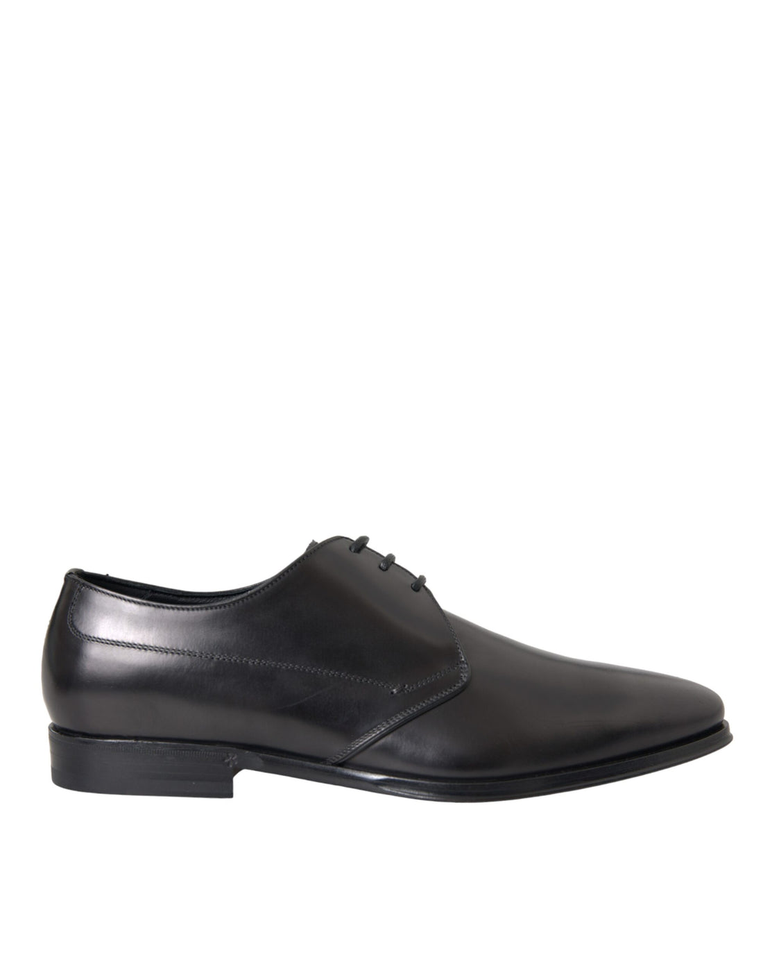 Dolce &amp;amp; Gabbana Svarta Läder Derby Formella Klädskor Herr