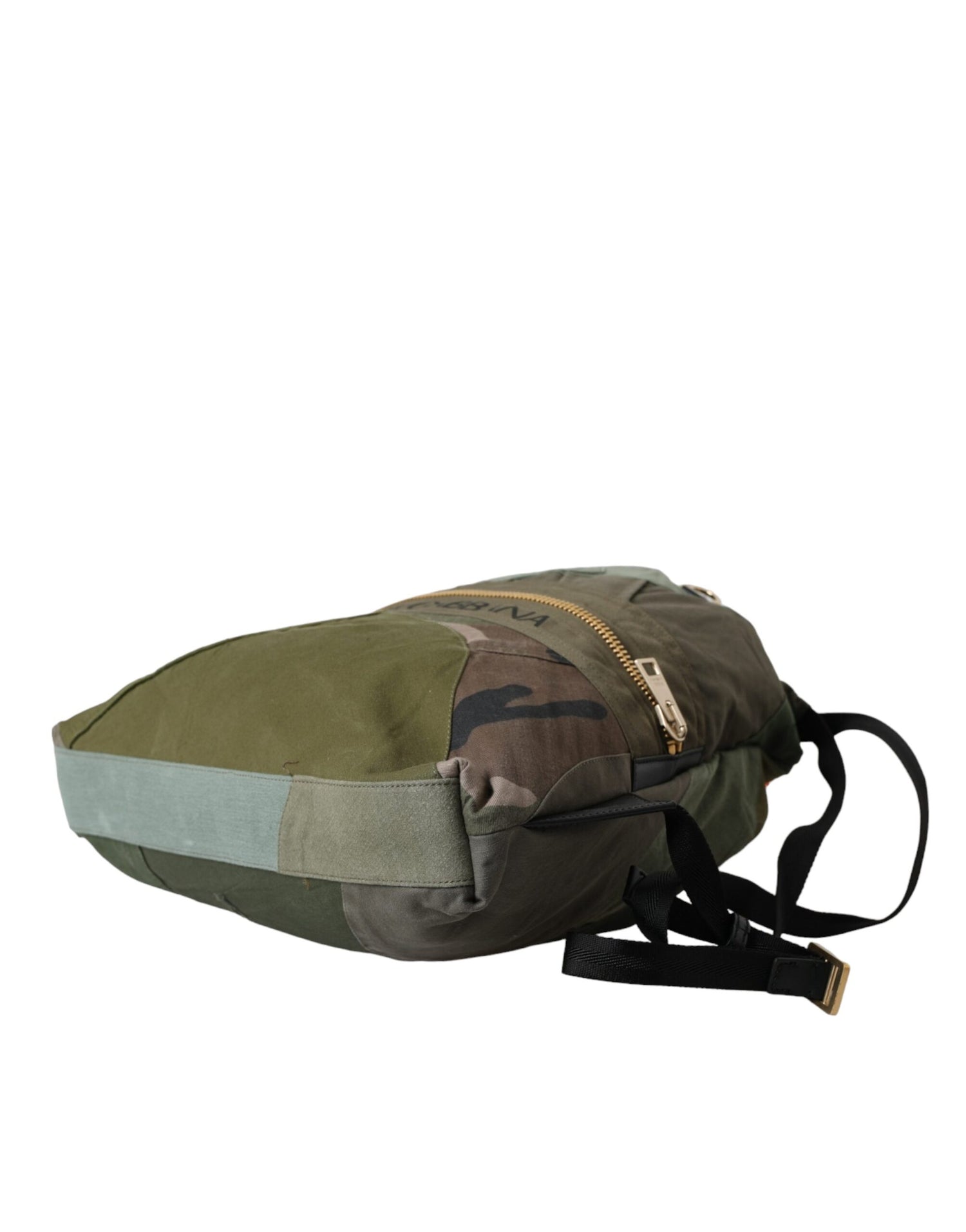 Dolce &amp;amp; Gabbana Militärgrön Patchwork Ryggsäck