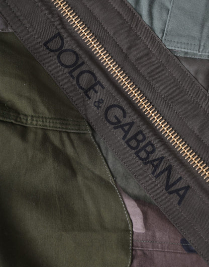 Dolce &amp;amp; Gabbana Militärgrön Patchwork Ryggsäck