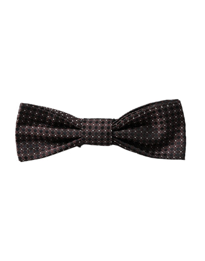 Dolce &amp;amp; Gabbana Brun Fantasy Siden Justerbar Halsringning Herrfluga Papillon