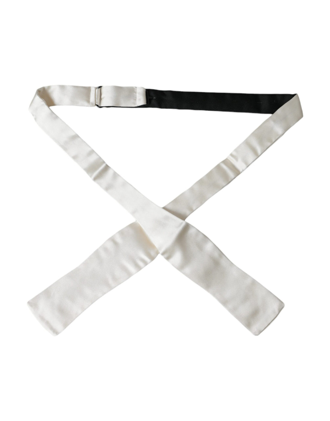 Dolce &amp;amp; Gabbana Vit Sidenslips Smal Slips Herrfluga