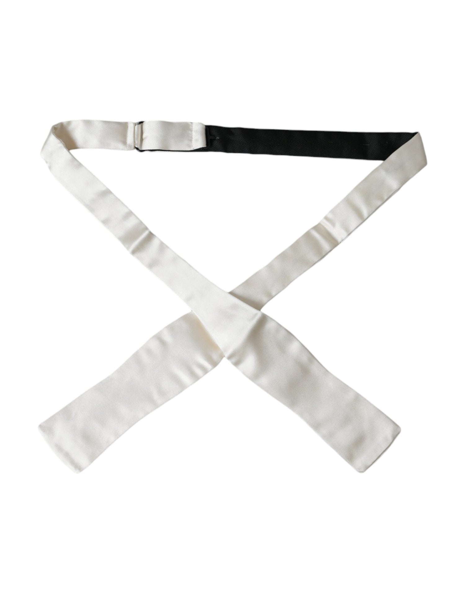 Dolce &amp;amp; Gabbana Vit Sidenslips Smal Slips Herrfluga