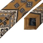Dolce &amp;amp; Gabbana Gul 100% Siden Hjultryck Justerbar Herrslips