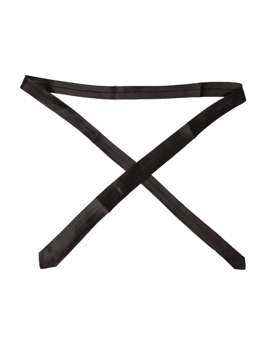Dolce &amp;amp; Gabbana Brun Enfärgad Justerbar Slips i 100 % Siden