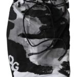 Dolce &amp;amp; Gabbana Flerfärgade Kamouflage DG Logo Beachwear Shorts Badkläder