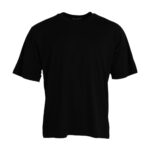 Dolce &amp;amp; Gabbana Svart bomulls-t-shirt med rund hals och korta ärmar