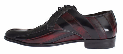 Dolce &amp; Gabbana Black Bordeaux Leather Dress Formal Shoes