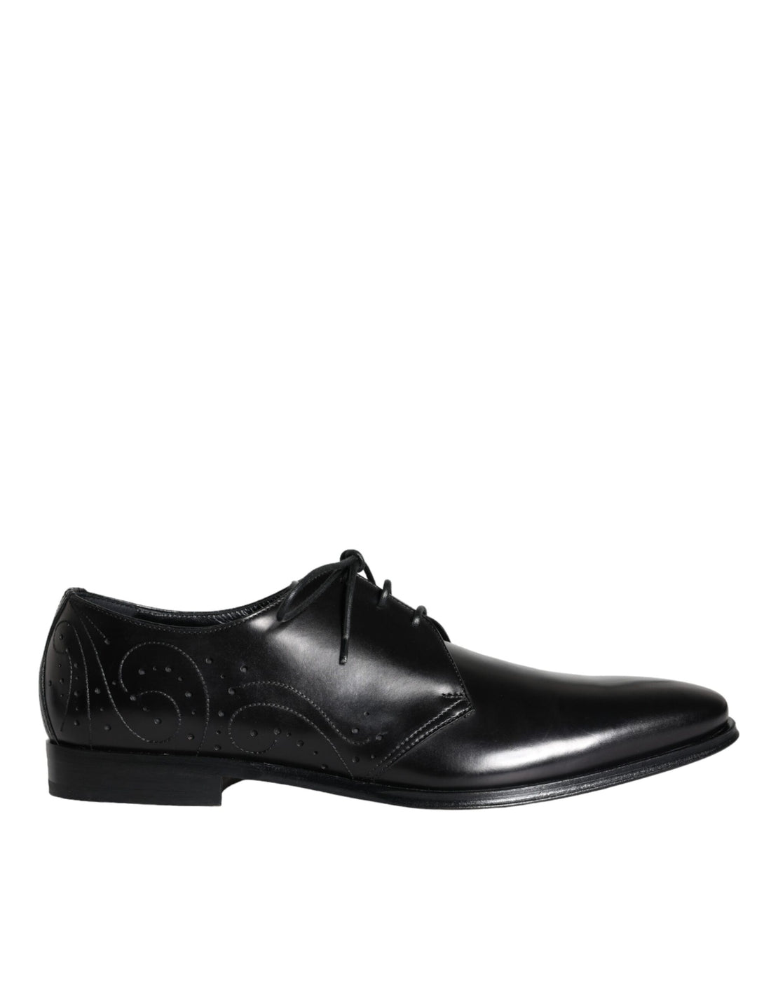 Dolce &amp;amp; Gabbana Svarta Derbyskor i Kalvskinn och Läder för Herr
