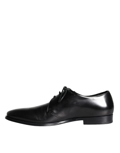 Dolce &amp;amp; Gabbana Svarta Derbyskor i Kalvskinn och Läder för Herr