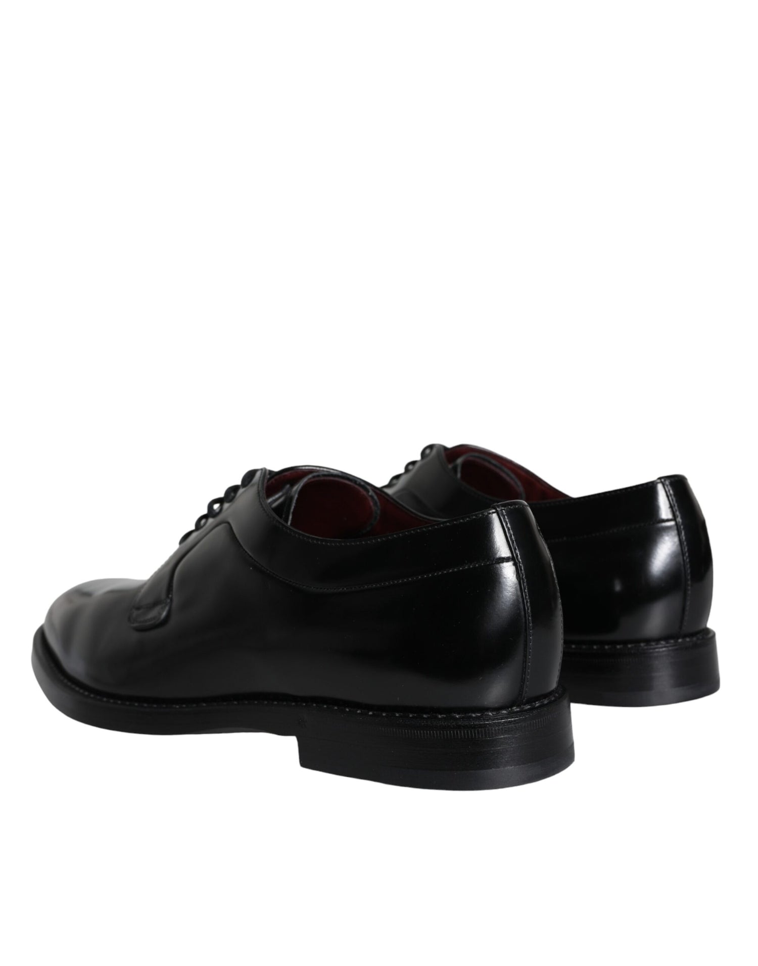 Dolce &amp;amp; Gabbana Svarta Derbyskor i Kalvskinn och Läder för Herr