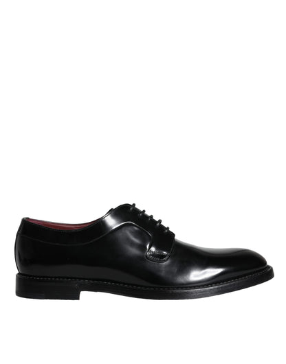 Dolce &amp;amp; Gabbana Svarta Derbyskor i Kalvskinn och Läder för Herr