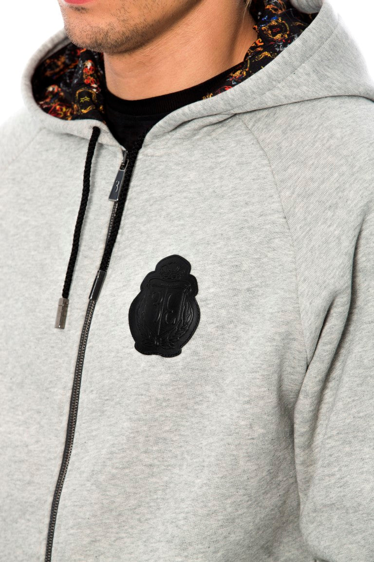 Billionaire Italian Couture Grå bomullsmössa med huva