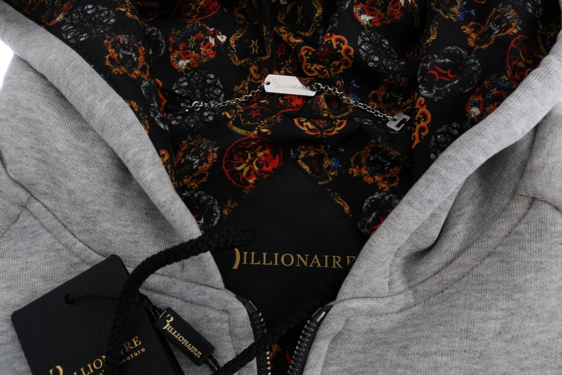 Billionaire Italian Couture Grå bomullsmössa med huva