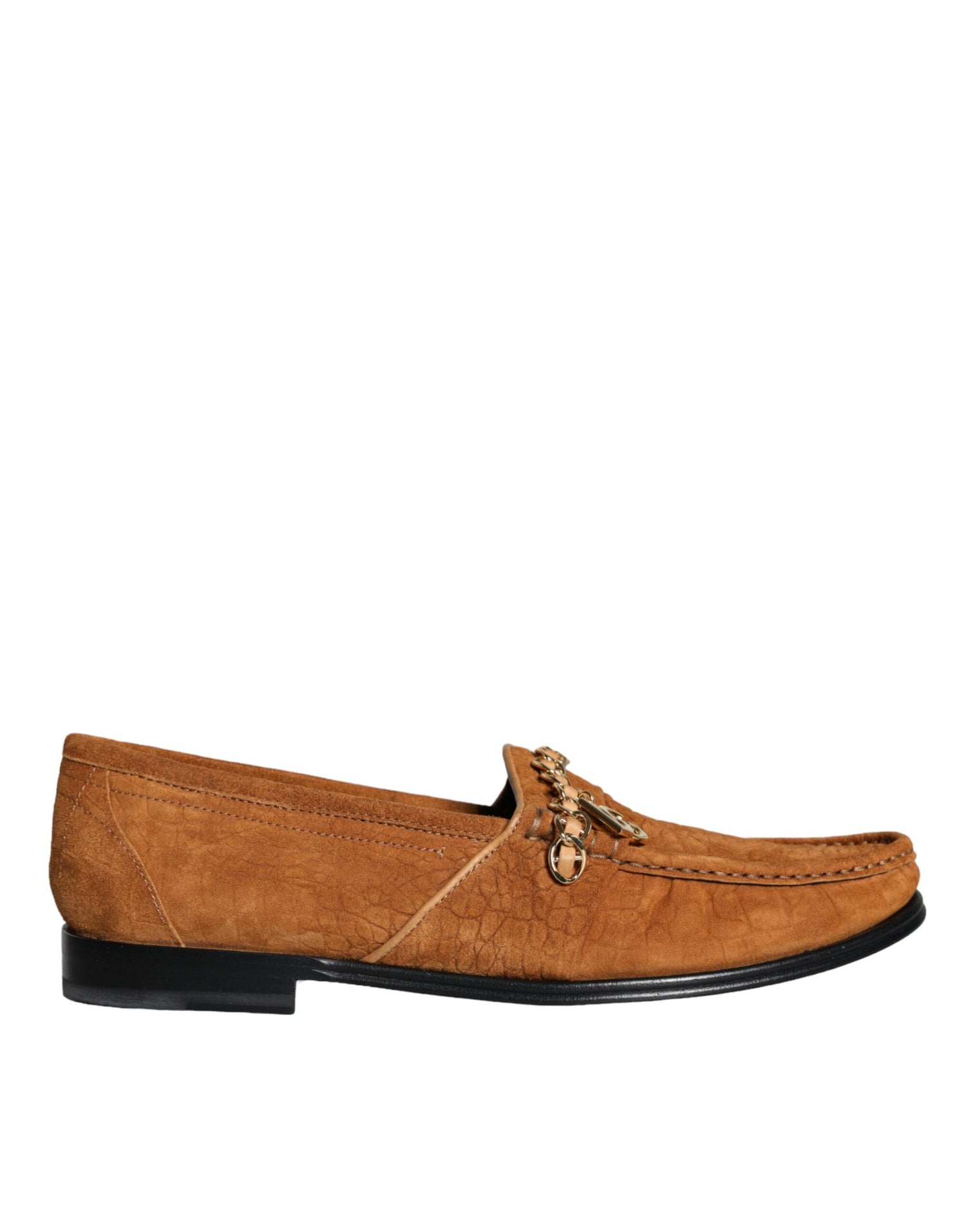 Dolce &amp;amp; Gabbana Bruna Sammetsläder Mocassin Slip On Skor Med Logotyp