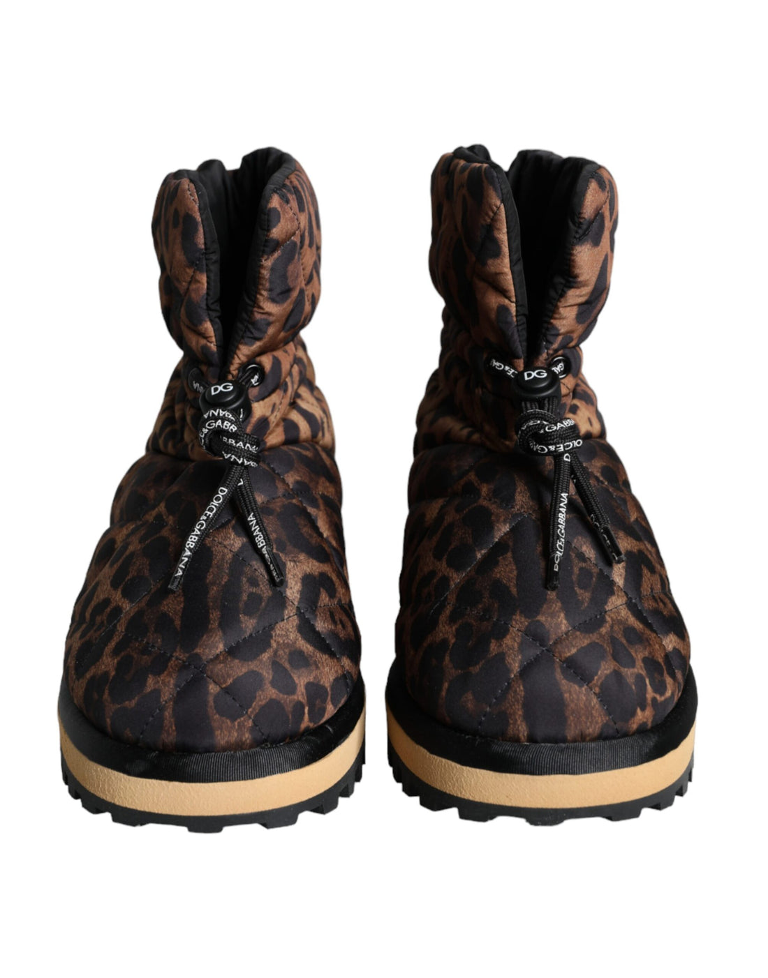 Dolce &amp;amp; Gabbana Bruna Leopardstövlar Vadderade Skor