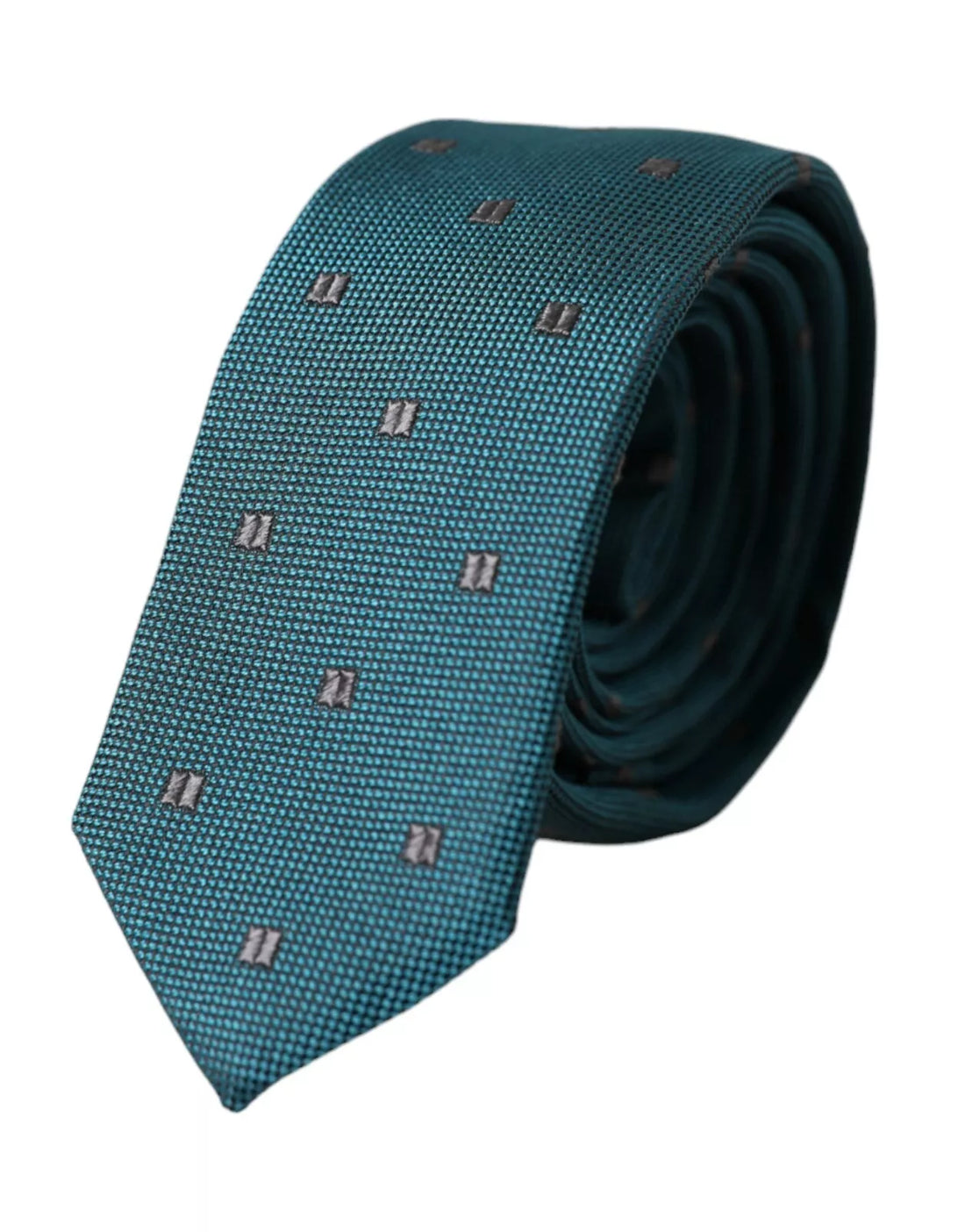 Dolce &amp;amp; Gabbana Grön Mönstrad Justerbar Sidenslips Herr