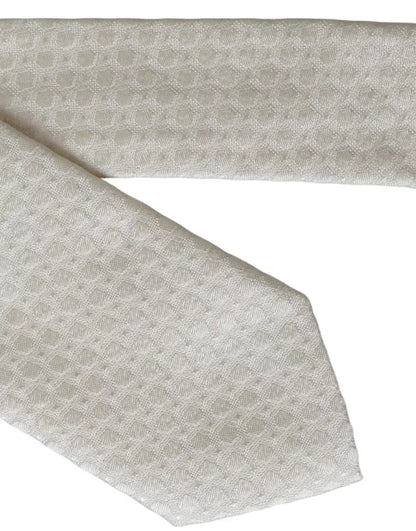 Dolce &amp;amp; Gabbana Off White Justerbar Sidenslips Herrslips