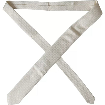 Dolce &amp;amp; Gabbana Off White Justerbar Sidenslips Herrslips