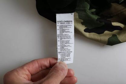 Dolce &amp;amp; Gabbana Flerfärgad Kamouflage Bomull Rund Hals Herr T-shirt