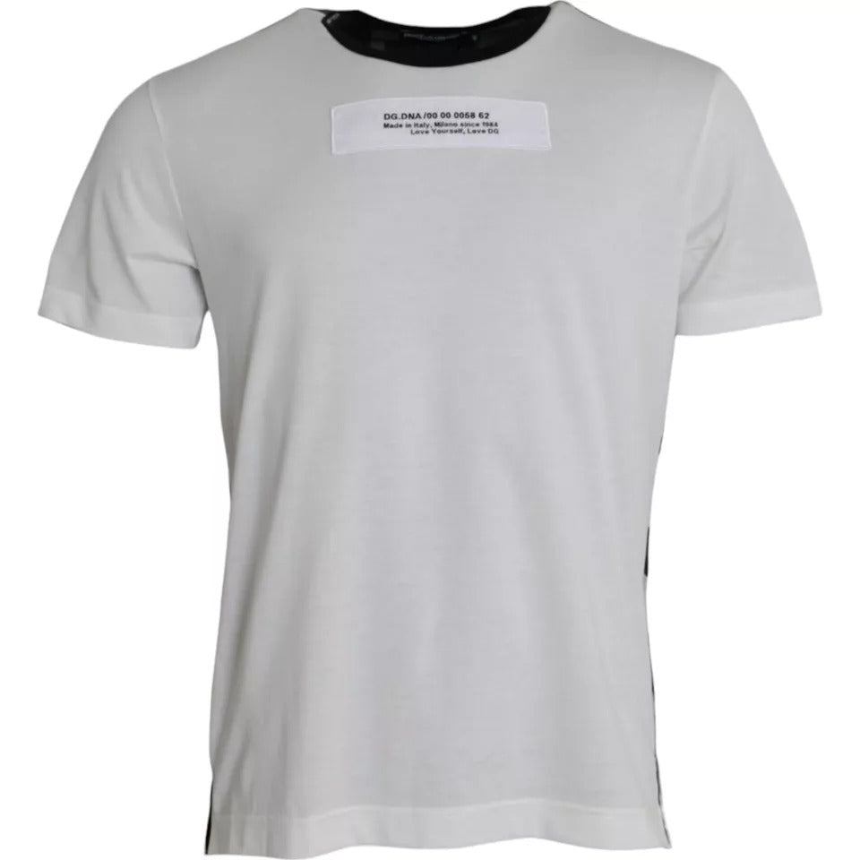 Dolce &amp;amp; Gabbana Svartvit Kamouflage Rundhalsad T-shirt
