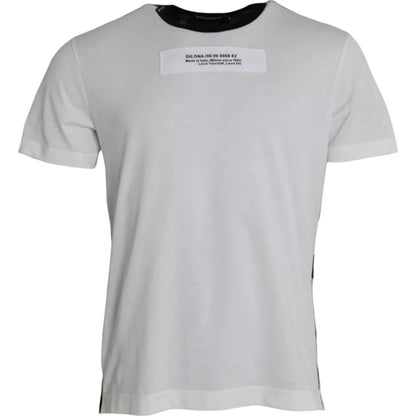 Dolce &amp;amp; Gabbana Svartvit Kamouflage Rundhalsad T-shirt